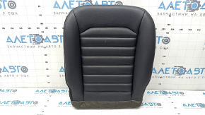 Ford Fusion mk5 17-20 passenger seat cushion upholstery, black leather, heated