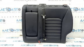 Left rear seat back for Ford Fusion mk5 17-20, black leather, with black belt and armrest, dents