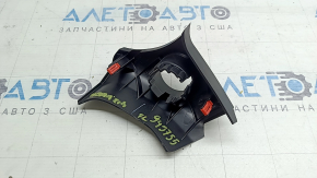 Front panel trim for the start/stop button for Toyota Sienna 21-26, black, worn