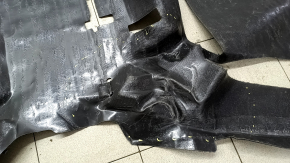 Rear floor covering for Toyota Sienna 21-26, black, for cleaning