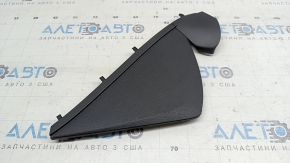 Left side dashboard trim for Toyota Sienna 21-26, black, cracked mount