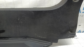 The trunk opening trim for a Toyota Avalon 13-18 is black, worn, the fastener is broken, the plastic has turned white.
