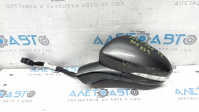 Left side mirror assembly for Ford Fusion mk5 19-20, 14 pins, turn signal, heated, auto-dimming, backlight, BSM, graphite, scratched