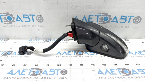 Left side mirror assembly for Ford Fusion mk5 19-20, 14 pins, turn signal, heated, auto-dimming, backlight, BSM, graphite, scratched