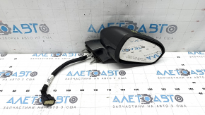 Right side mirror assembly for Ford Fusion mk5 19-20, 12-pin, turn signal, heated, backlit, BSM, graphite