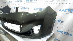 Front bumper, bare, Toyota Avalon 13-15 pre-restoration, red, pressed, scratches, crack in the mount