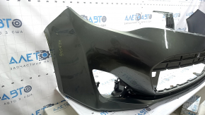 Front bumper, bare, Toyota Avalon 13-15 pre-restoration, red, pressed, scratches, crack in the mount
