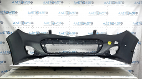 Front bumper, bare, Toyota Avalon 13-15 pre-restoration, red, pressed, scratches, crack in the mount