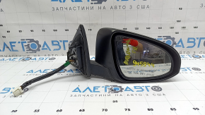 Right side mirror assembly for Toyota Avalon 13-18, 14 pins, BSM, turn signal, heated, backlit, graphite, chip on turn signal