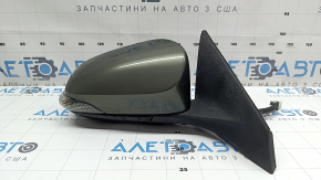 Right side mirror assembly for Toyota Avalon 13-18, 14 pins, BSM, turn signal, heated, backlit, graphite, chip on turn signal