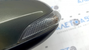Left side mirror assembly for Toyota Avalon 13-18, 14 pins, BSM, turn signal, heated, graphite, crack in turn signal glass
