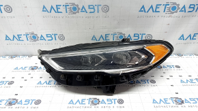 Left front headlight assembly for Ford Fusion mk5 17-20 halogen, with DRL, sand