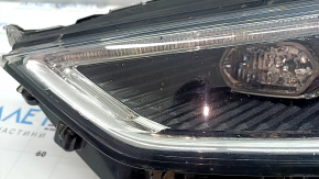 Left front headlight assembly for Ford Fusion mk5 17-20 halogen, with DRL, sand