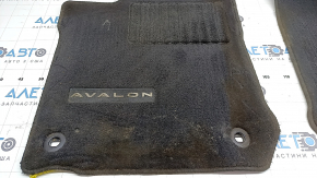 Set of fabric floor mats for Toyota Avalon 13-18, black, dry-cleanable