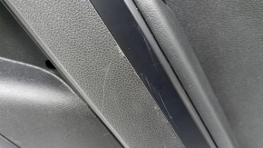 Kia K5 21-24 black rear right door panel, black leather insert and armrest, graphite molding, scratches