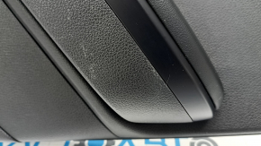 Kia K5 21-24 black rear right door panel, black leather insert and armrest, graphite molding, scratches
