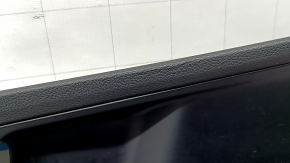 Front left door panel for Kia K5 21-24 black, insert and armrest black leather, graphite molding, worn, scratched, dented