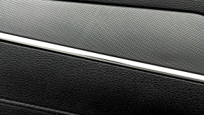 Front left door panel for Kia K5 21-24 black, insert and armrest black leather, graphite molding, worn, scratched, dented