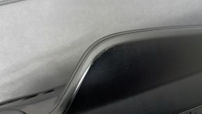 Front left door panel for Kia K5 21-24 black, insert and armrest black leather, graphite molding, worn, scratched, dented