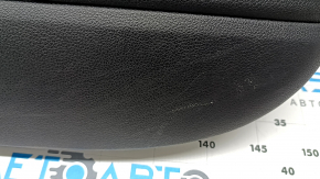 Front left door panel for Kia K5 21-24 black, insert and armrest black leather, graphite molding, worn, scratched, dented