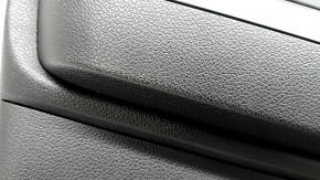 Front left door panel for Kia K5 21-24 black, insert and armrest black leather, graphite molding, worn, scratched, dented