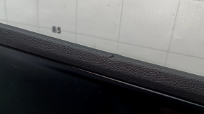 Front right door panel for Kia K5 21-24 black, insert and armrest black leather, graphite molding, bump, scratches, dented fastener