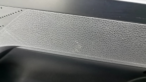 Front right door panel for Kia K5 21-24 black, insert and armrest black leather, graphite molding, bump, scratches, dented fastener