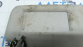Right sun visor for VW Tiguan 2009-2017, gray, without hook, dry-cleanable