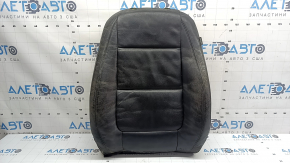 Driver's seat cushion upholstery for a VW Tiguan 09-17, black leather, heated, dry-cleanable