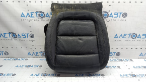 Driver's seat cushion upholstery for a VW Tiguan 09-17, black leather, heated, dry-cleanable