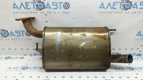 The rear muffler of the Toyota Avalon 13-18 2.5 hybrid is dented.
