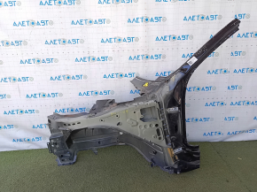 Front left quarter panel of Volvo XC60 18-25 T5, T6, B5, B6 on the body, black, dented