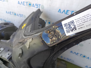 Front left quarter panel of Volvo XC60 18-25 T5, T6, B5, B6 on the body, black, dented