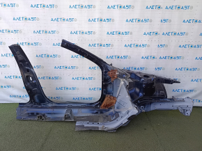 Front left quarter Mazda 3 19 - blue, on the body