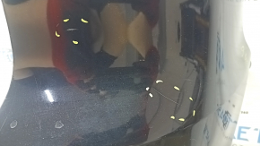 Rear bumper bare VW Tiguan 12-18 rest upper part, black LC9X scratches, peeling varnish