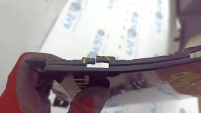 Rear bumper bare VW Tiguan 12-18 rest upper part, black LC9X scratches, peeling varnish