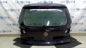 Naked tailgate with glass for VW Tiguan 09-18 black LC9X, with wiper trapezoid and arm, with brake light, faded paint on the spoiler