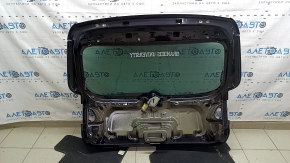 Naked tailgate with glass for VW Tiguan 09-18 black LC9X, with wiper trapezoid and arm, with brake light, faded paint on the spoiler