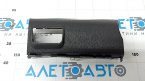 Left front panel trim for Kia K5 21-24, black with chrome
