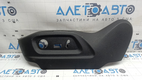 Driver's seat side cover, left, VW Tiguan 09-17, black, electric, for seat memory, broken fastening, worn
