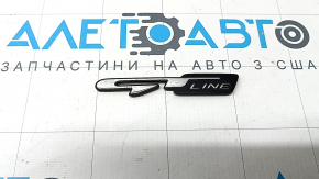 The GT-line emblem on the trunk lid of the Kia K5 2021
