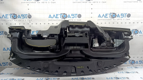 Black dashboard panel without airbag for VW Tiguan 2009-2018, with air vents, dry-cleanable, scratched