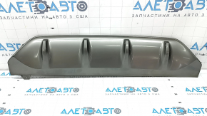 Kia K5 21-24 GT rear bumper lip trim, GT-line silver, worn, cracks in the fasteners