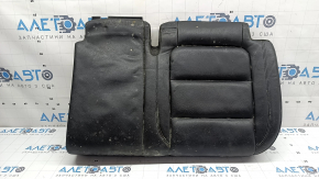 Rear seat cushion upholstery, 2nd row, left, VW Tiguan 09-17, beige leather, perforated, dry-cleanable, creased