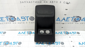 Rear center console trim for Kia K5 21-24 FWD, black, for USB, without USB, worn