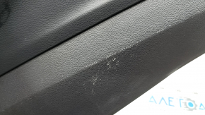 Right side center console trim for Kia K5 21-24 FWD, black, worn