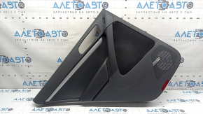 Door trim panel rear left VW Tiguan 09-17 black, armrest leather black, insert leather black, scratch