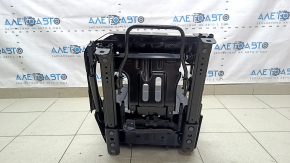 Backrest of the rear row of seats, 2nd row, right, VW Tiguan 09-18, black leather, with frame, dented leather