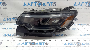 Left front headlight assembly for Jeep Compass 22-26 halogen + LED with mount