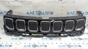 Jeep Compass 22-23 radiator grille assembly, 3 parts, blind chrome inserts